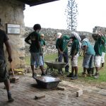 Restauration de certaines dalles.